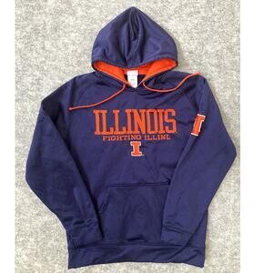 University of Illinois Urbana-Champaign hoodie blue orange medium unisex